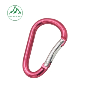 Colorful Aluminum Alloy Carabiner for Backpack and Water Bottle, Multi-Function D-Shaped Hook, Outdoor Spring Climbing Hook