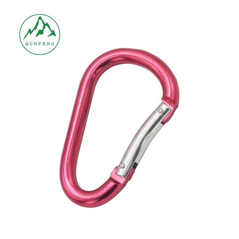 Colorful Aluminum Alloy Carabiner for Backpack and Water Bottle, Multi-Function D-Shaped Hook, Outdoor Spring Climbing Hook