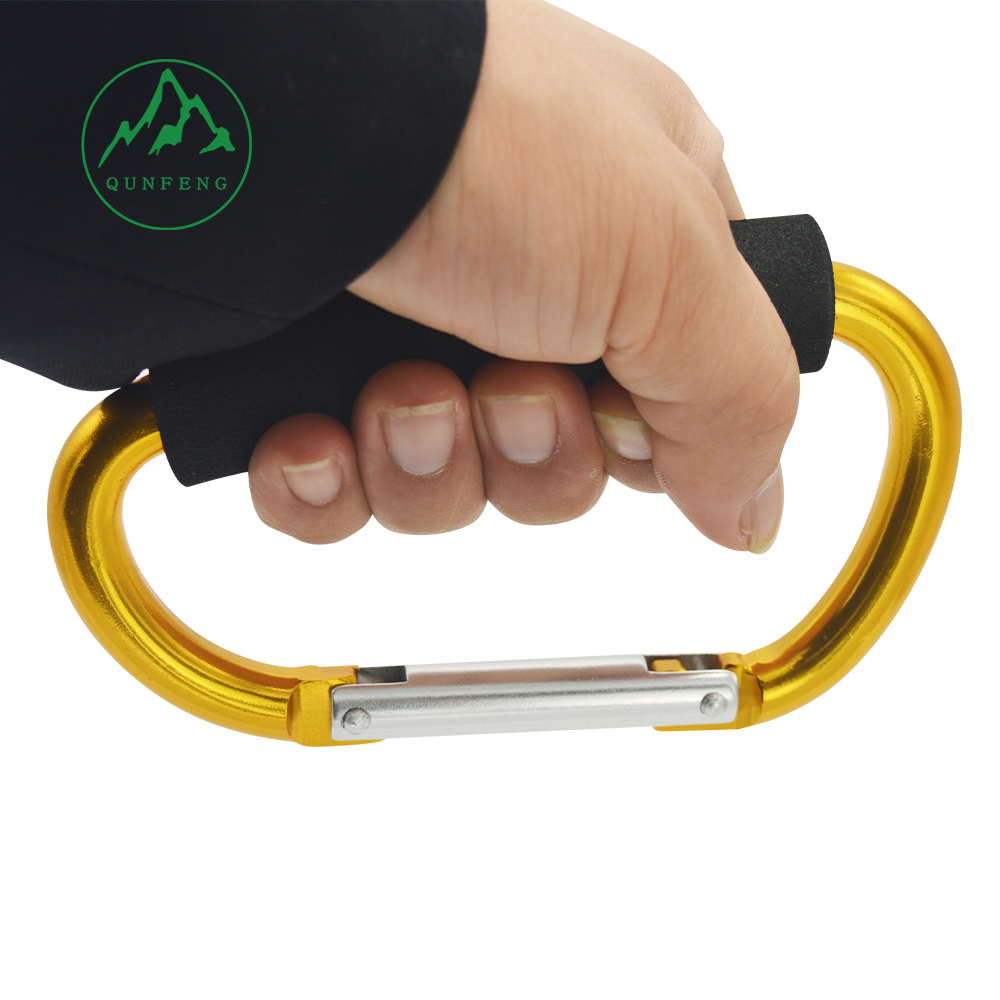 D-shaped eve sponge roller skate shoe clip, aluminum alloy vegetable basket carrier, baby stroller hook