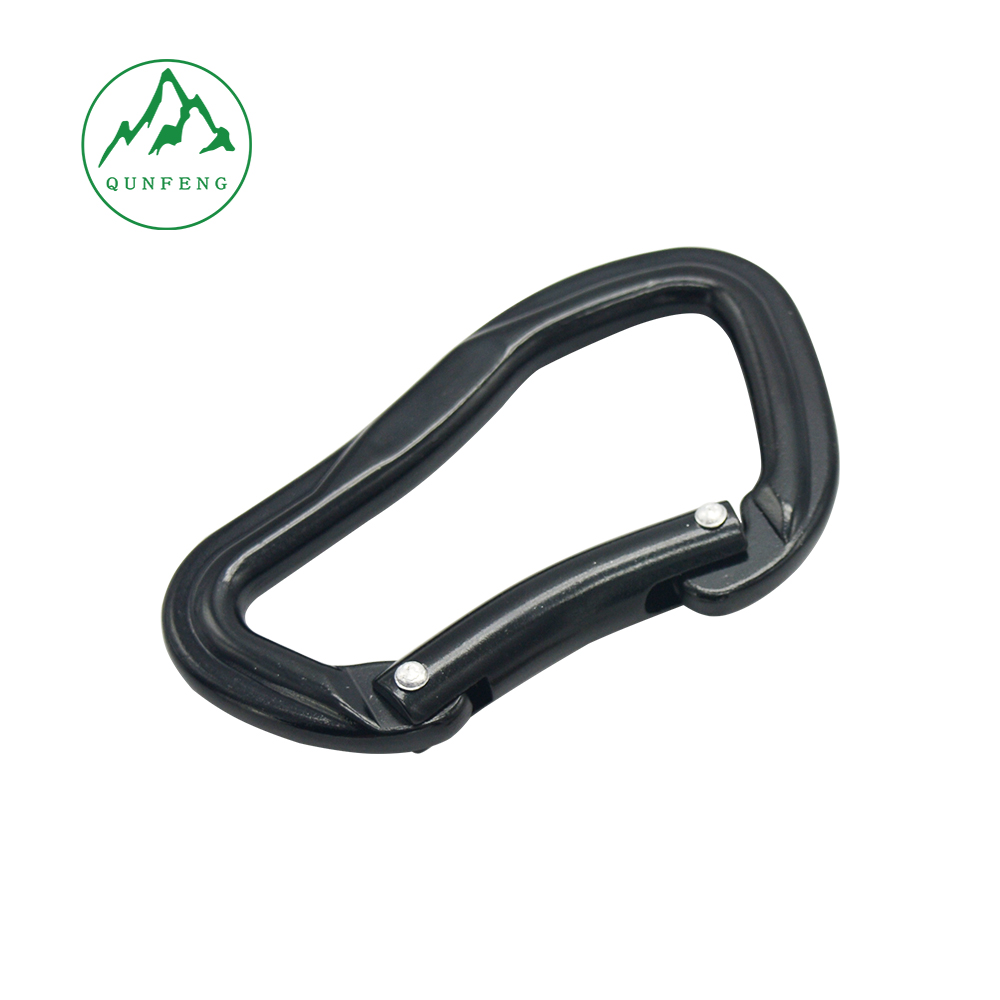 No. 8 Type D High-Strength Cold-Pressed Aluminum Alloy Carabiner, Tactical Outdoor Climbing Carabiner, Tent and Backpack Quick-Release Buckle