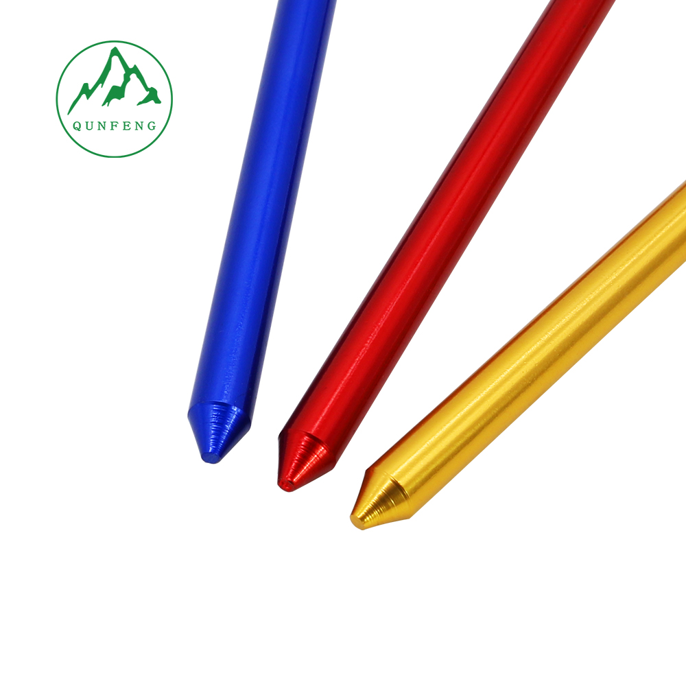 Tent stakes, question mark-shaped hex stakes , aluminum alloy tent pegs, camping ground sheet and canopy accessories