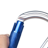 27KN Gray Twist Locking Carabiner Clips - Lightweight And Heavy Duty