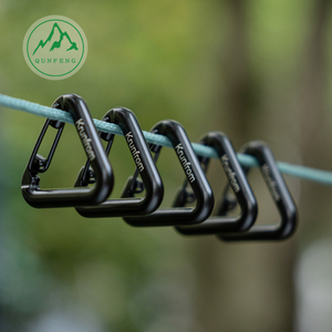 Triangle wire carabiner No. 3 metal outdoor backpack hook travel key buckle
