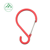 S-shaped wire carabiner Wild camping tent backpack hook Special-shaped spring buckle