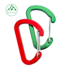 D-shaped aluminum alloy wire buckle Aluminum flat backpack buckle Outdoor camping lamp hook