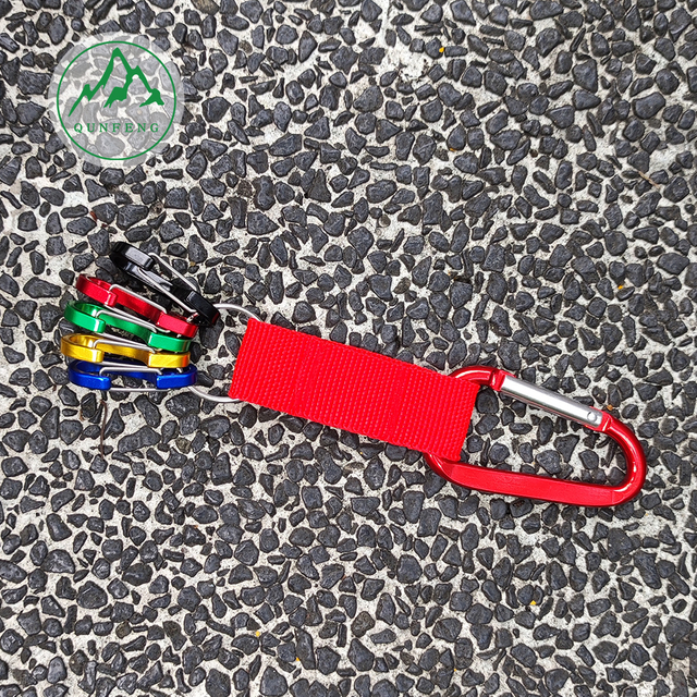 Aluminum alloy carabiner set outdoor camping wire hook webbing with keychain backpack hook