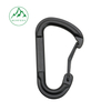 D-shaped curved rod wire buckle outdoor aluminum carabiner travel backpack buckle special-shaped hook
