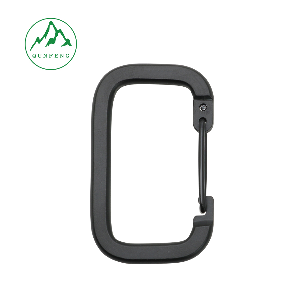 Square aluminum alloy wire buckle Outdoor cookware hook Travel key buckle