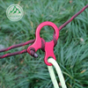 Outdoor camping three-eye rope buckle aluminum alloy rope buckle Camping tent canopy rope accessories special-shaped wind rope buckle