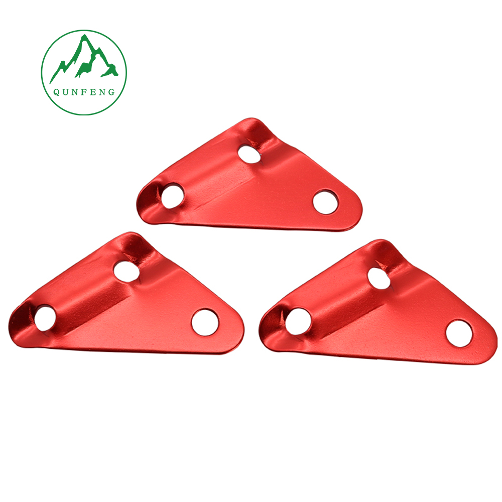Aluminum alloy three-eye wind rope buckle, canopy tent rope buckle, camping accessories triangle adjustment buckle