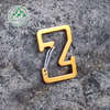 Z-shaped aluminum alloy steel wire carabiner, outdoor special-shaped steel wire buckle, backpack spring buckle