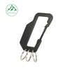 Multi-functional D-shaped climbing carabiner, outdoor safety aluminum climbing carabiner with 3-hole keyring