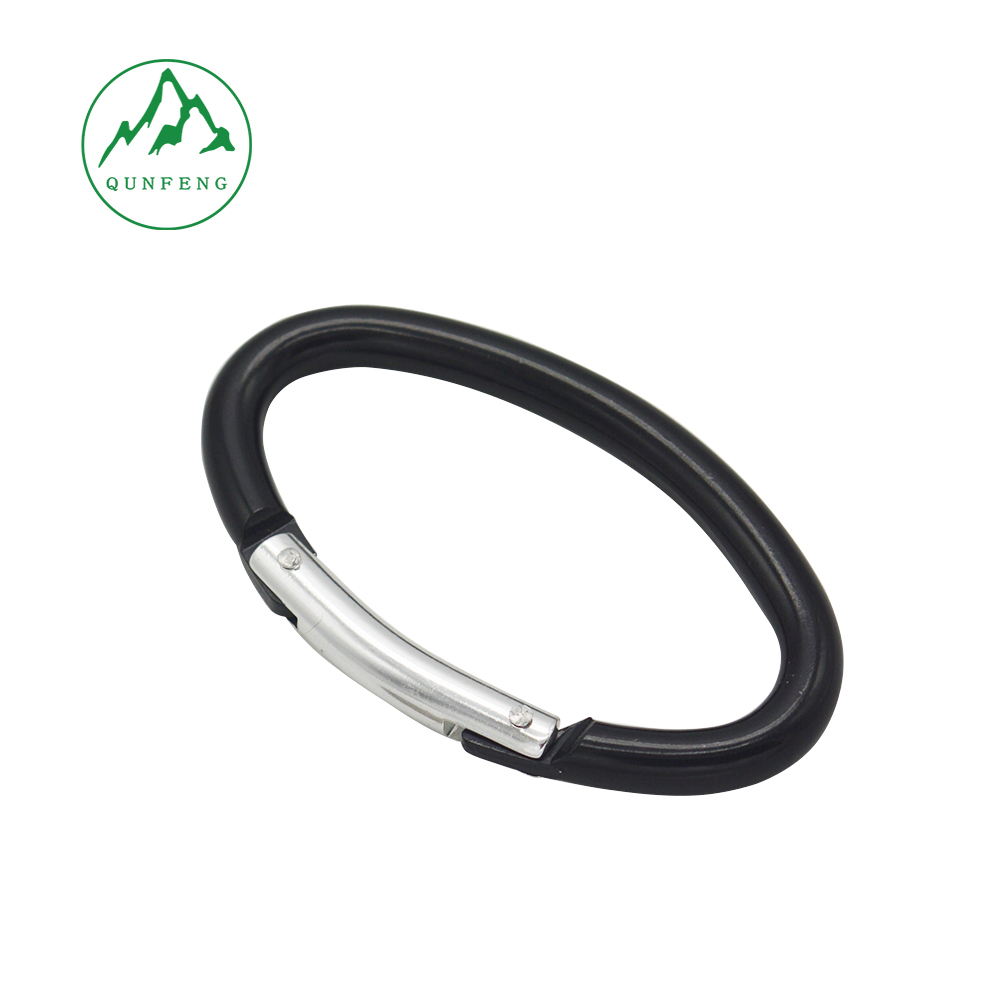 No. 6 oval carabiner aluminum alloy climbing hook water bottle hanger Bluetooth headset case clip