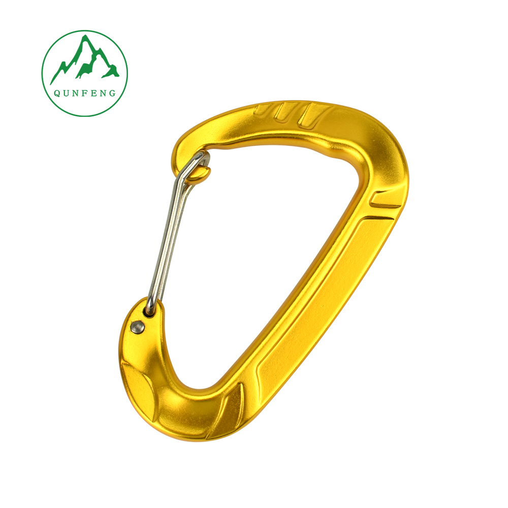 Outdoor Multi-Functional Aluminum Alloy Climbing Carabiner, Camping Rock Climbing Safety D-Ring Backpack Spring Hook