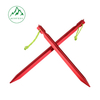 18cm Triangular Tent Peg Outdoor Tent Accessories Aluminum Alloy Reinforced Ground Peg Windproof Canopy Peg with Rope
