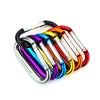 D-Shaped Double Rivet Carabiner 8D Nut 10color